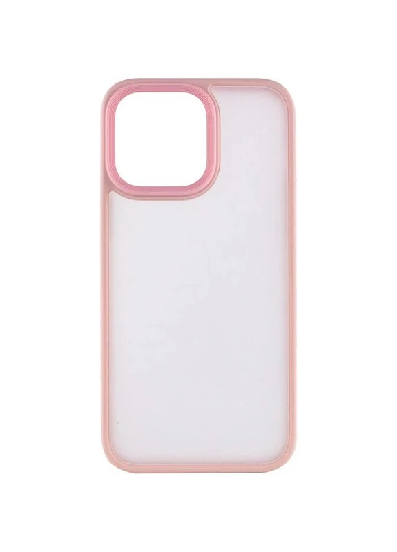 TPU+PC чехол Metal Buttons для Apple iPhone 13 Pro Max 6.7" Розовый No Brand (403001098)