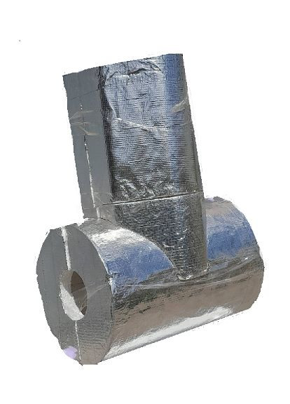 Утеплювач ізоляція пінопластова шкаралупа DN400 50мм для фланцевих Засувок ДУ 400 мм економить 1700 м3 газу/рік Kometa PPS (370102143)