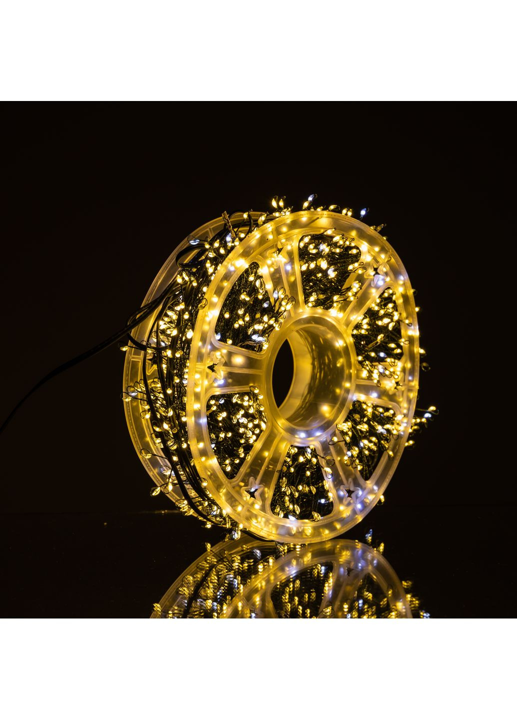 Гирлянда-нить Роса Хвойная лапа 1500 LED 50 метров зеленая, желтая GarlandoPro (365874072)