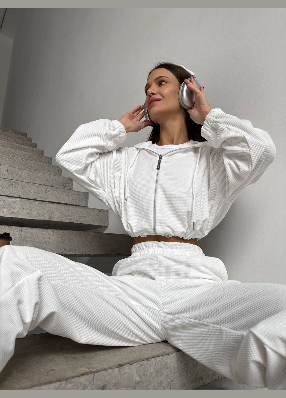 Жіночий костюм спортивний двійка чорний No Brand (306816554)