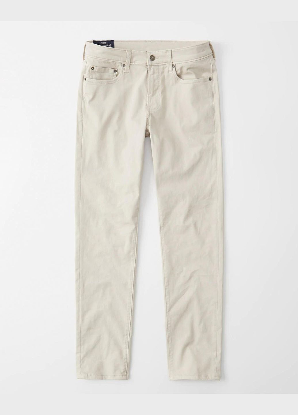 Светло-бежевые демисезонные брюки Abercrombie & Fitch