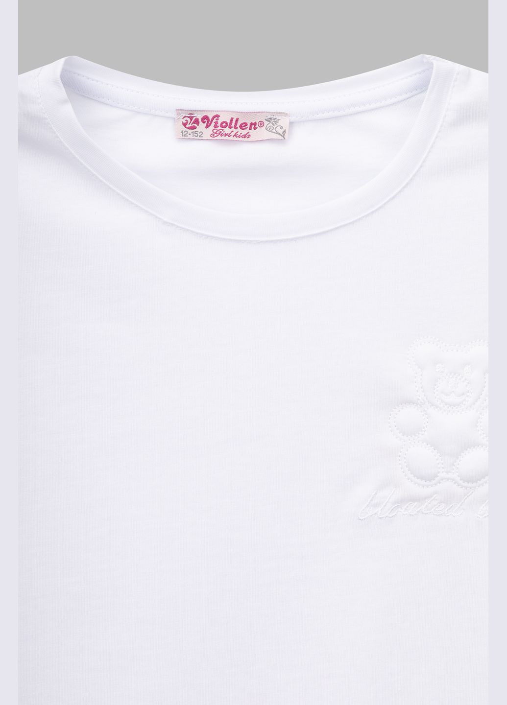 Біла літня футболка Viollen