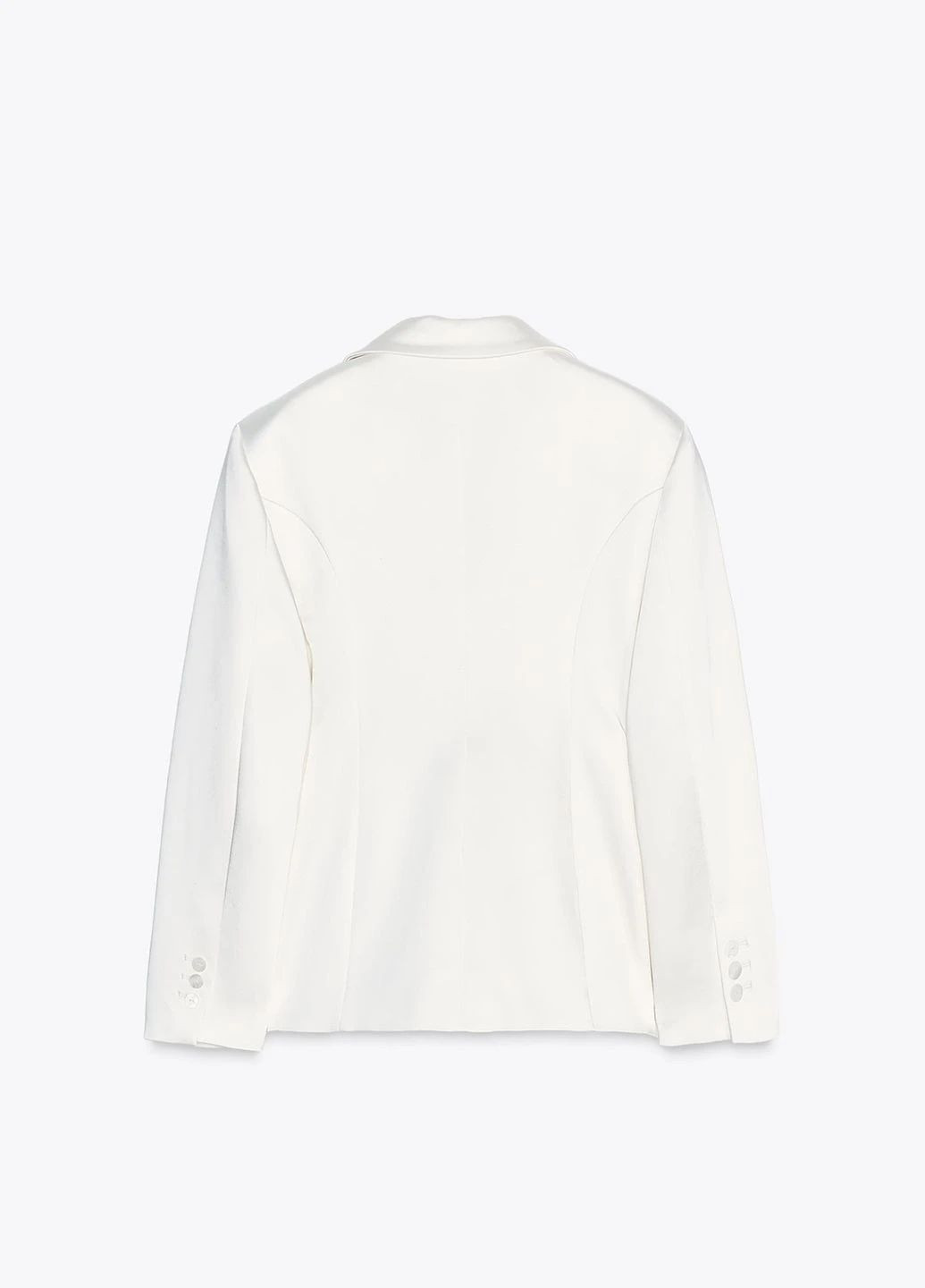 Молочный женский жакет Zara однотонный - всесезон