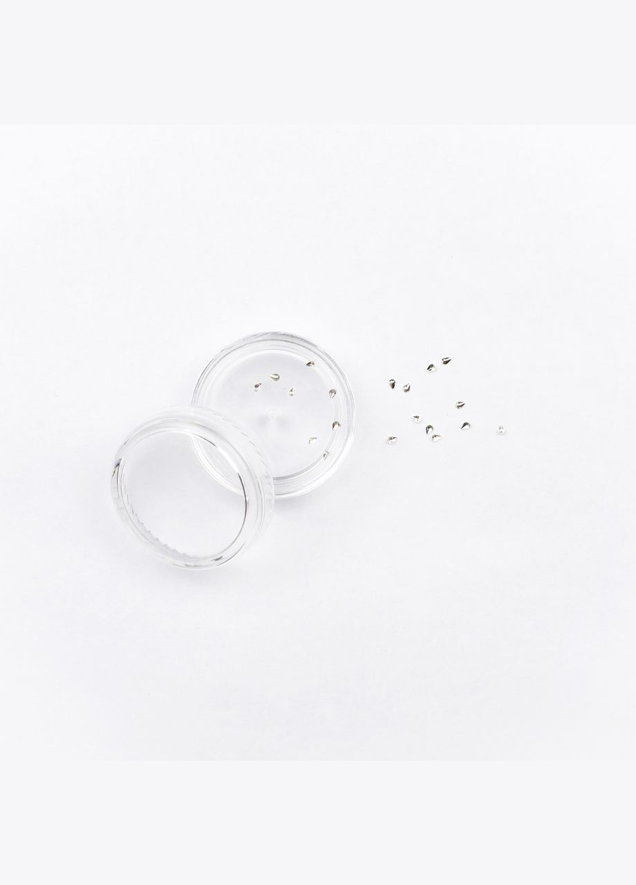 Металеві фігурки для дизайну нігтів, срібло маленька крапля, 20 шт. No Brand (296664208)