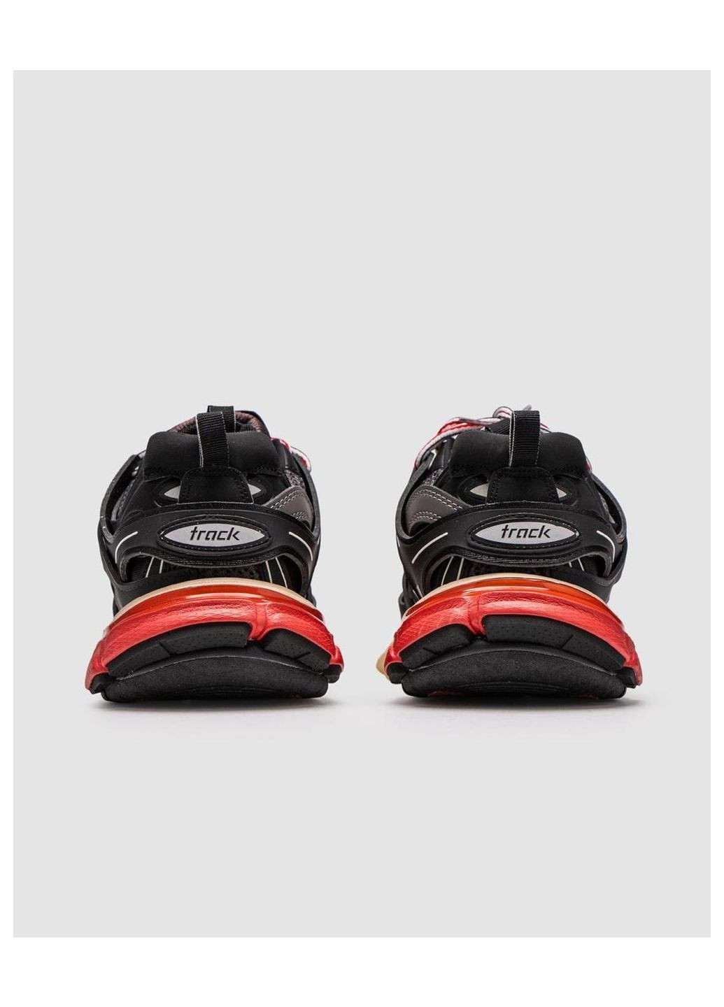 Цветные всесезонные кроссовки balenciaga No Brand Track 3.0 Black/Red