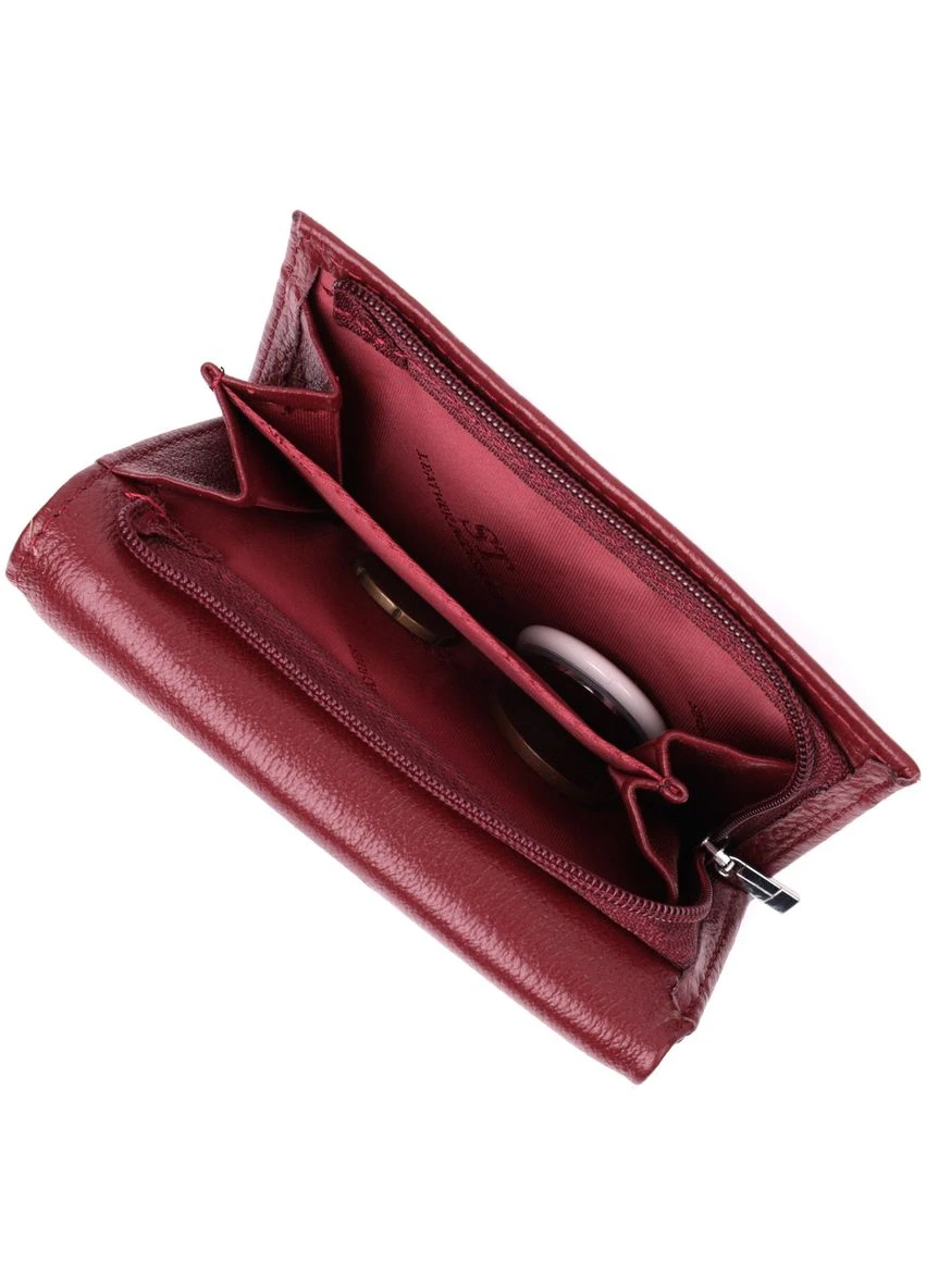 Кожаный женский кошелек в три сложения 22489 st leather (394032466)