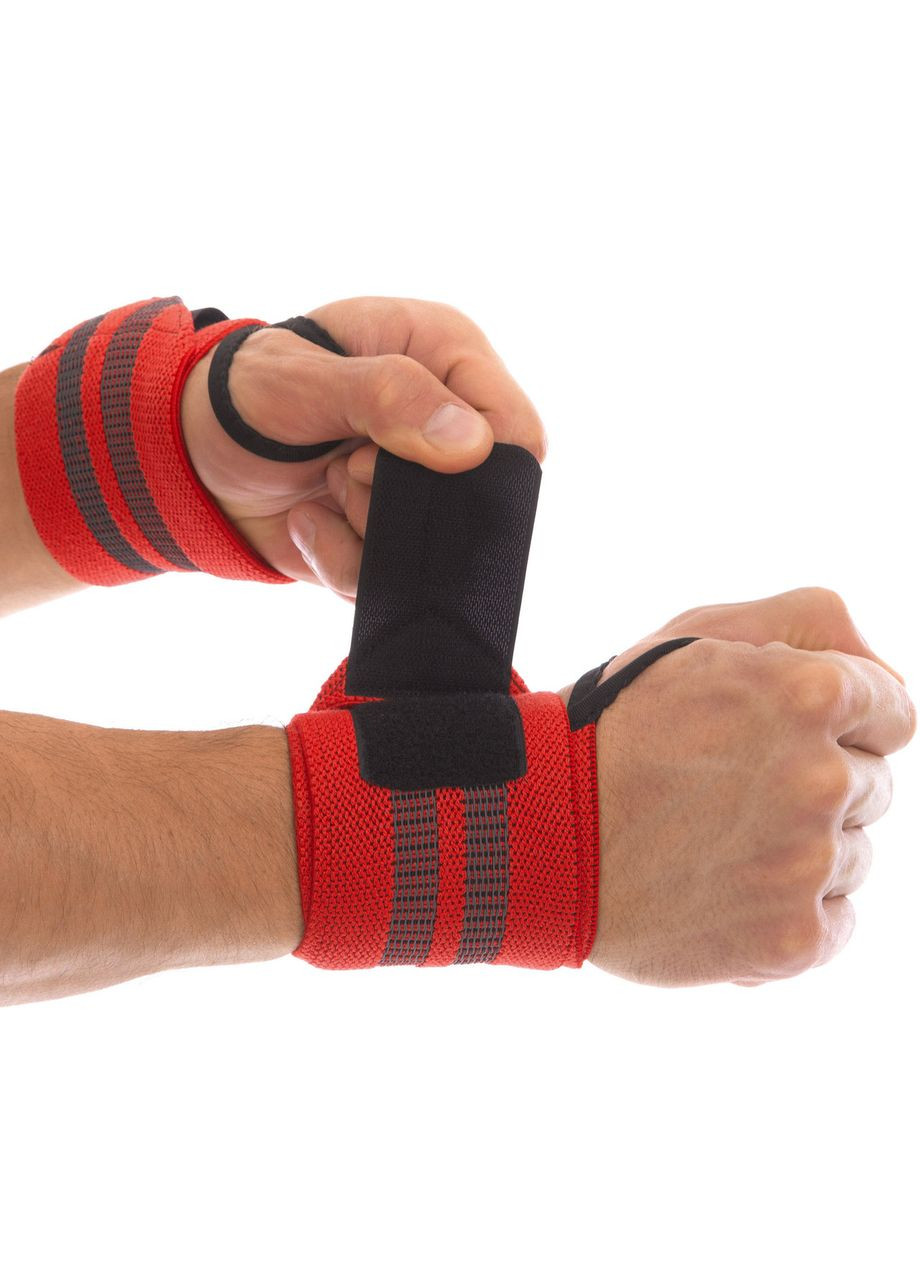 Бинты кистевые для жима (2шт) STRENGTH WRIST WRAPS MT-9188-3 (PL, эластан, р-р 51х8см, ) Mute (361439806)