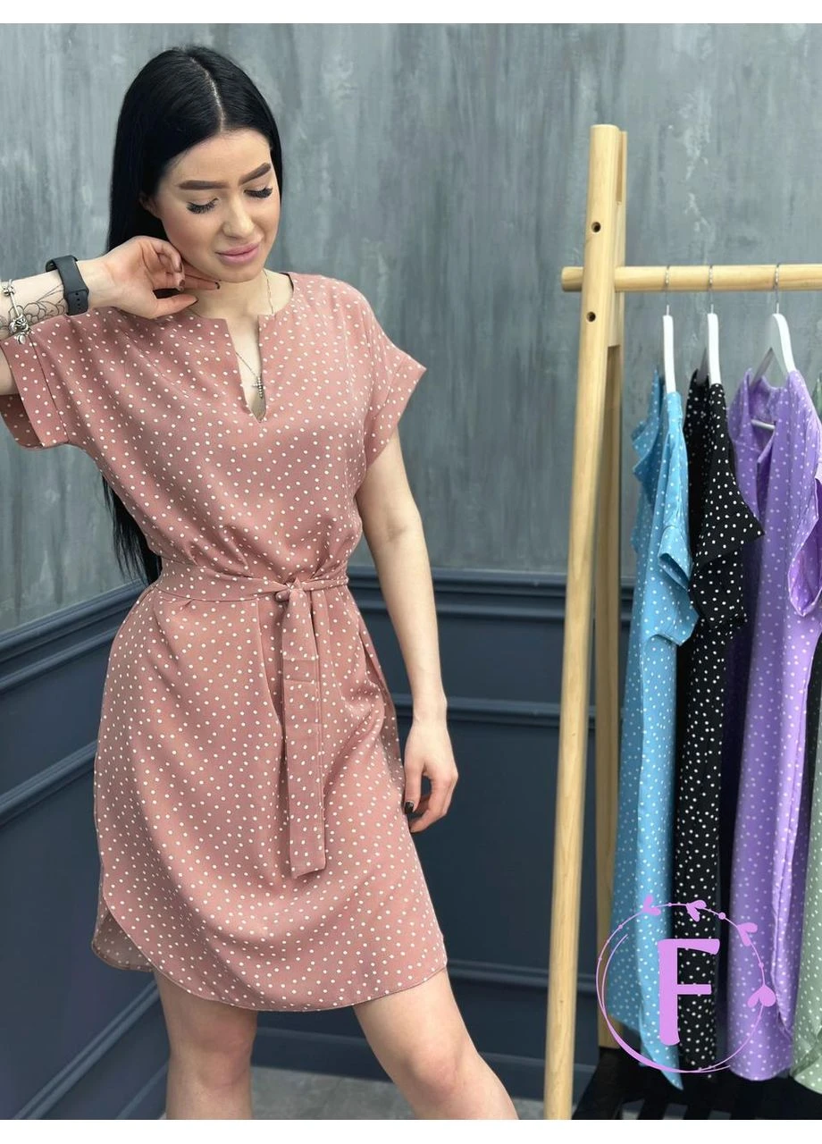 Коричневое кэжуал платье Fashion Girl