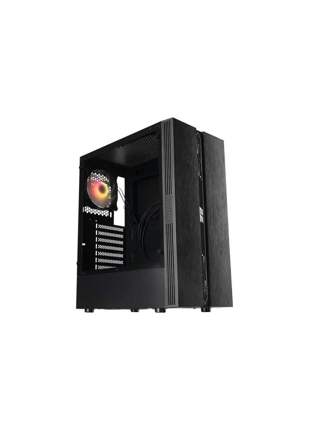 Корпус Runa G2107 без БЖ 1xUSB3.0, 2xUSB2.0, 1x120мм ARGB, VGA 325мм, LCS ready, TG Side Panel, ATX, чорний 2E Gaming (314775239)