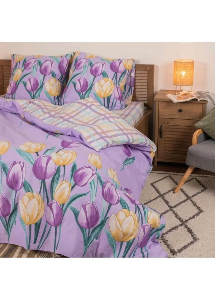 Постільна білизна сімейна Ранфорс 22177-S 210х143х2 см Viluta (336327887)