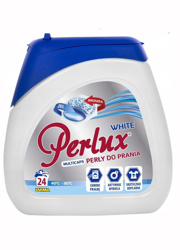 Капсули для прання PERLUX WHITE 24 шт для білих речей (3537) Lakma (263433584)