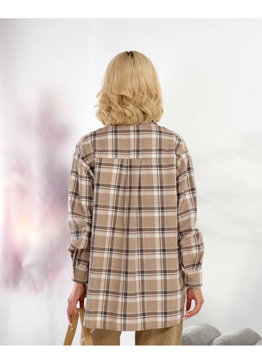 Рубашка в клітинку — ЗАМІРИ В ОПИСІ GD/GL Модний простір (370147123)