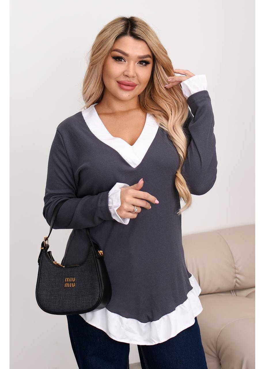 Кофта з трикотажу рубчик — ЗАМІРИ В ОПИСІ GD/GL Модний простір (370146917)