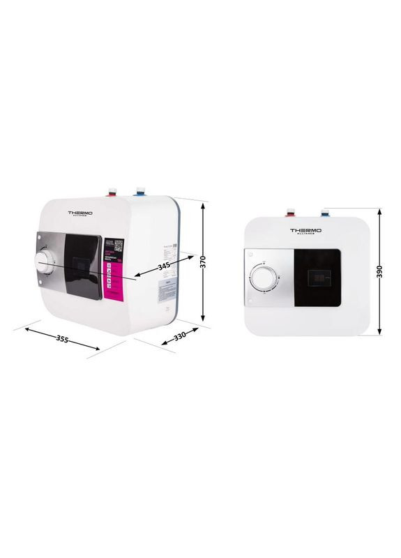 Водонагрівач електричний 15 л під мийку вертикальний, мокрий ТЕН 1,5 кВт SF15S15N Thermo Alliance (336937226)