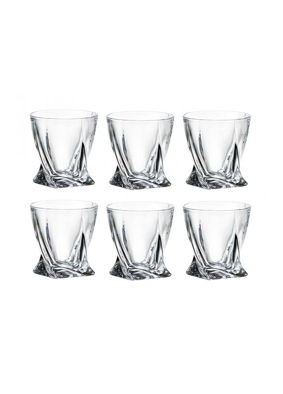 Набір склянок для віскі 6 шт 340 мл Quadro 2K936 99A44 340 Bohemia (273220493)