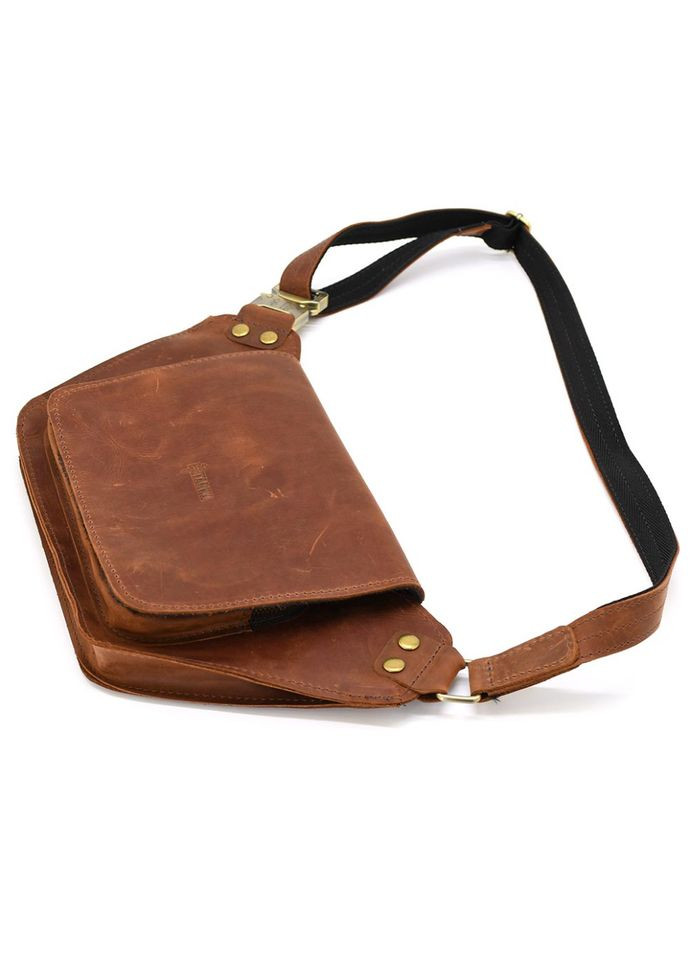 Кожаная бананка напитная коньячная RB-8128-3md TARWA (316503392)