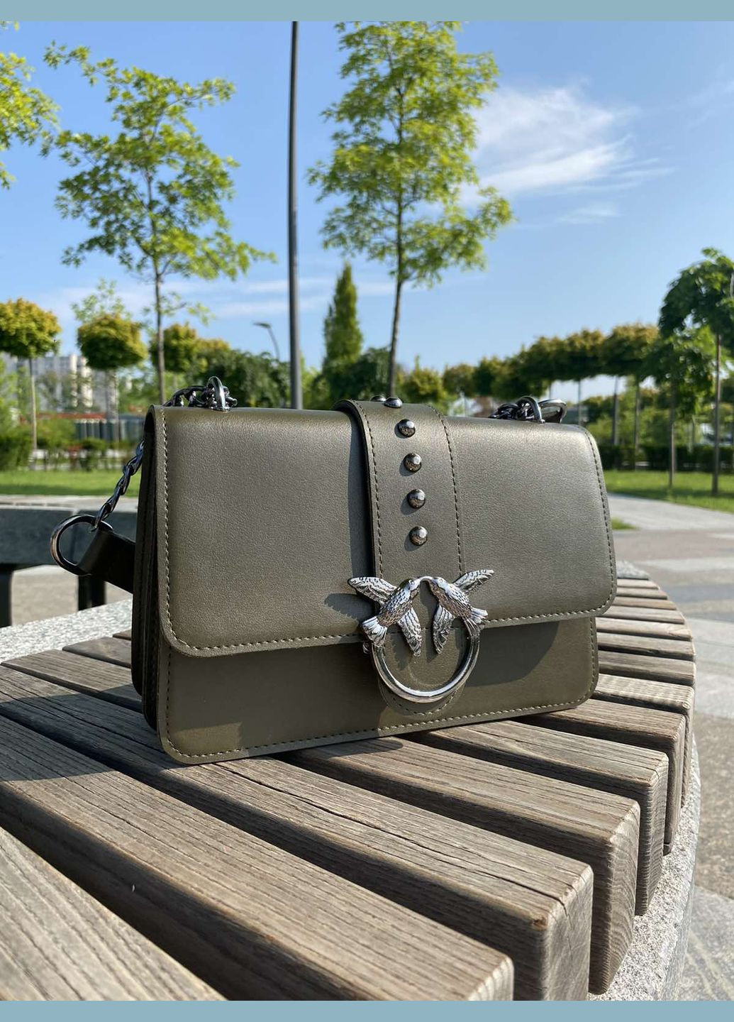 Женская сумочка клатч Хаки (771ДКх) No Brand сумка (336550534)