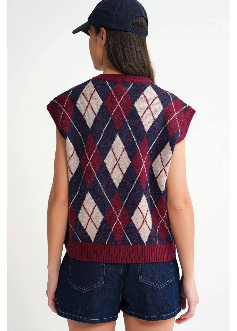 🤍 Стильна жіноча в’язана жилетка жакардова — ЗАМІРИ В ОПИСІ GD/GL Модний простір (366439347)