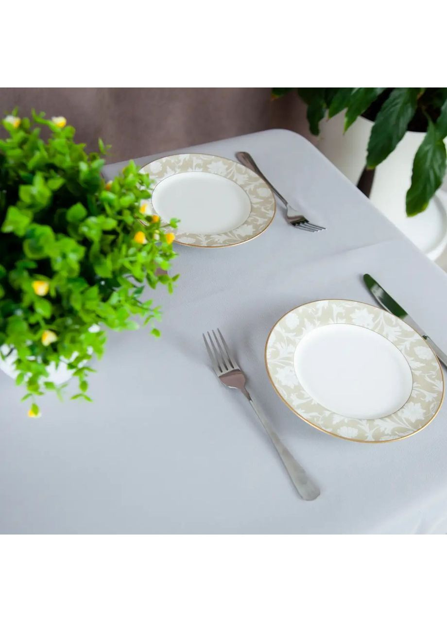 Водовідштовхуюча скатертина 150*200 см Світло-сіра (25850150200) ТЕП (364099890)