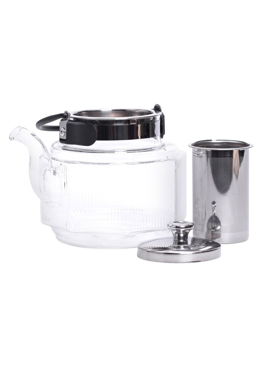 Заварник стеклянный чайник 1.1 л с ручкой и фильтром HP-33-4 Yiwu (369142939)
