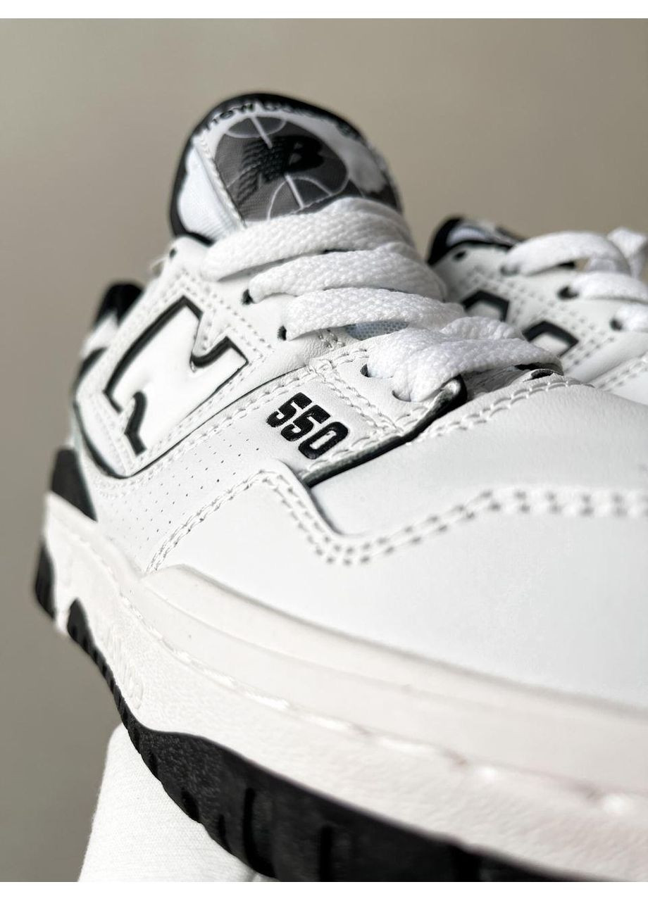 КРОСІВКИ ЖІНОЧІ NEW BALANCE 550 BLACK WHITE НЬЮ БЕЛАНС 550 No Brand чорні демісезони (368855789)