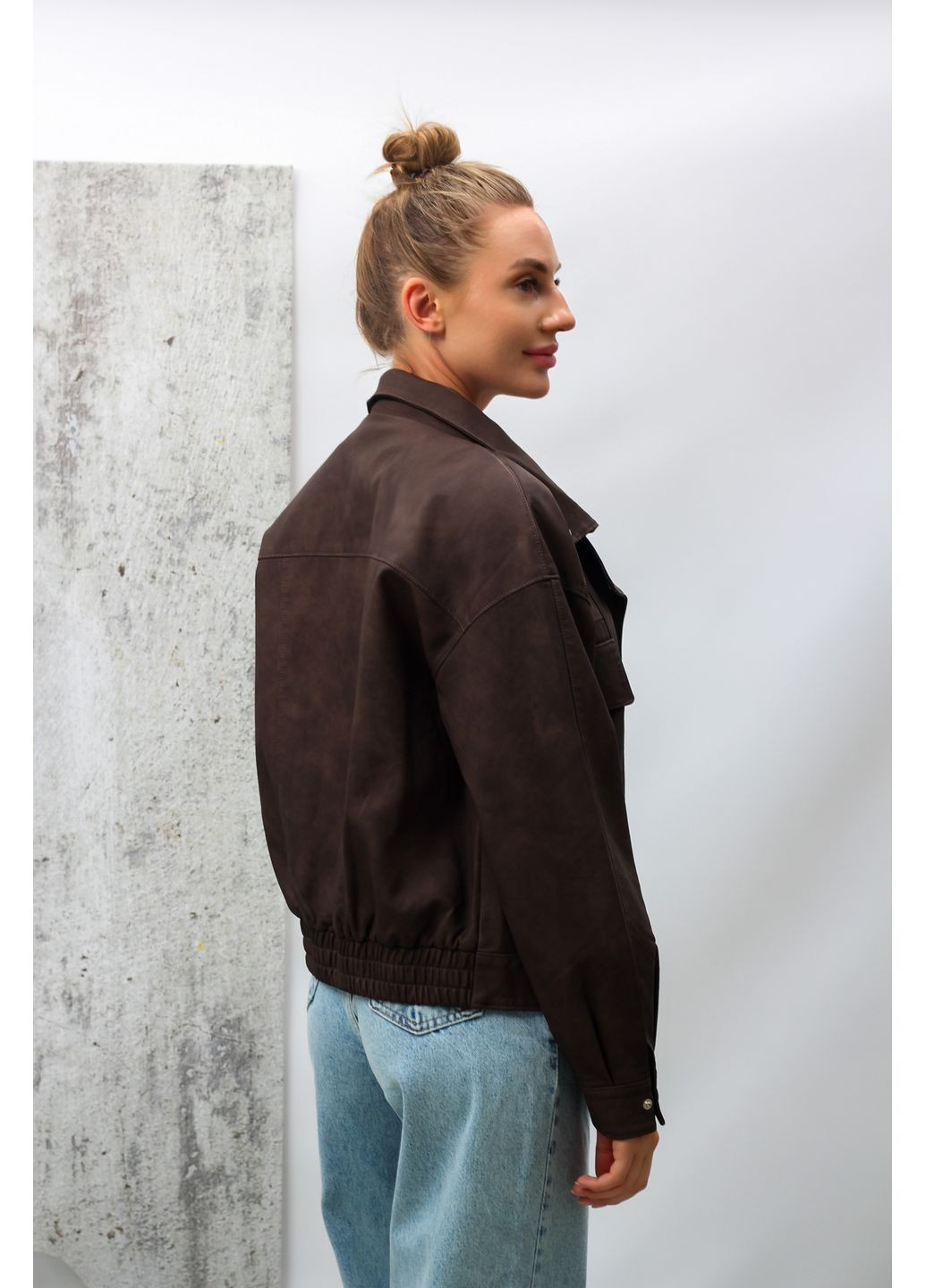 Коричнева куртка жіноча 2502 коричнева 346510 Fashion