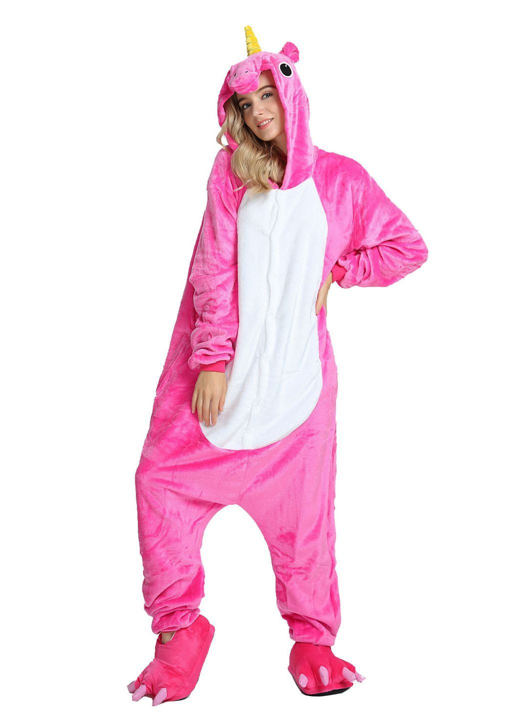 Пижама кигуруми Малиновый единорог L (165-175 см) Jamboo (369669327)