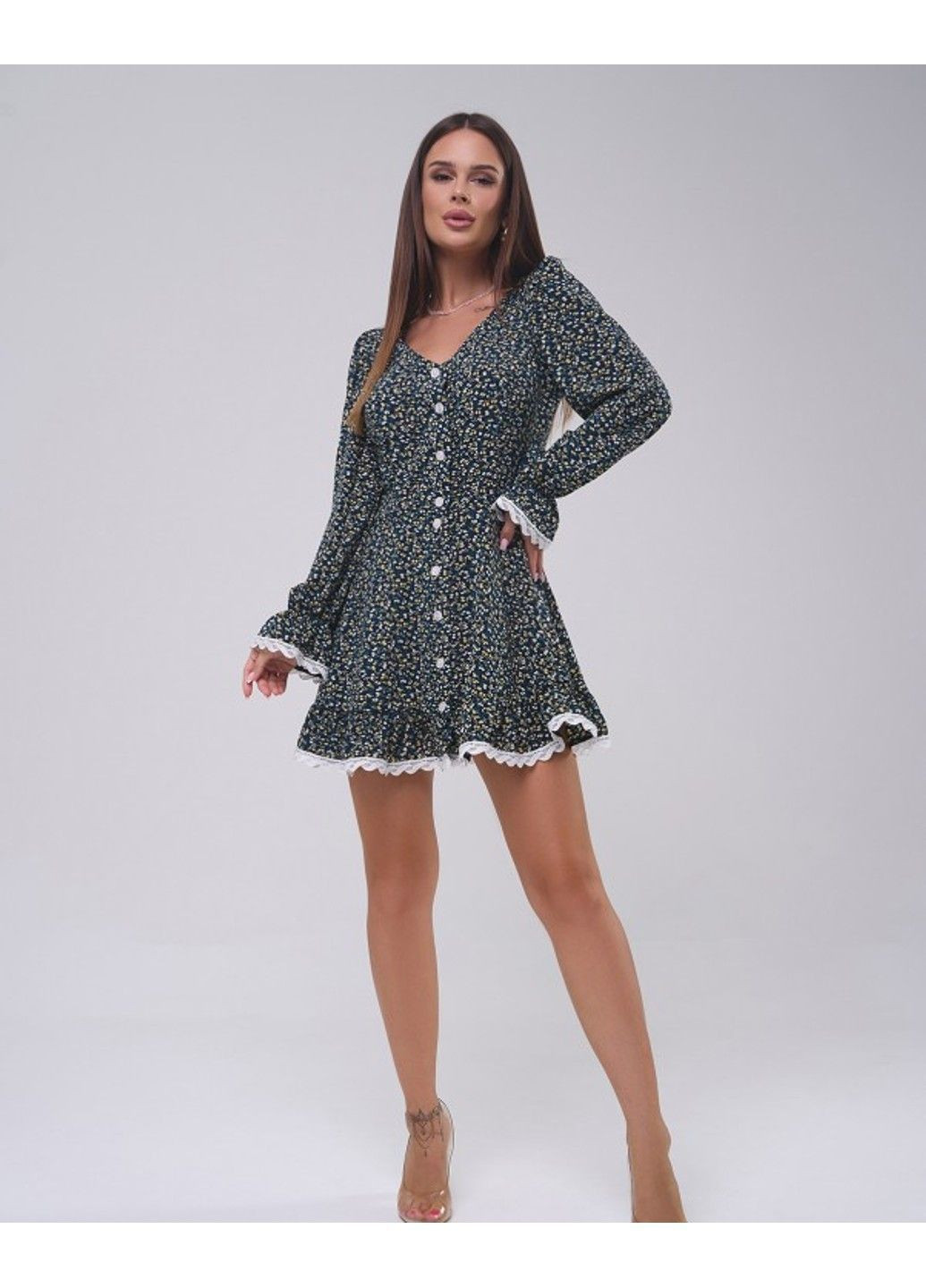 Комбінована повсякденний сукні 14812 мультиколор ISSA PLUS