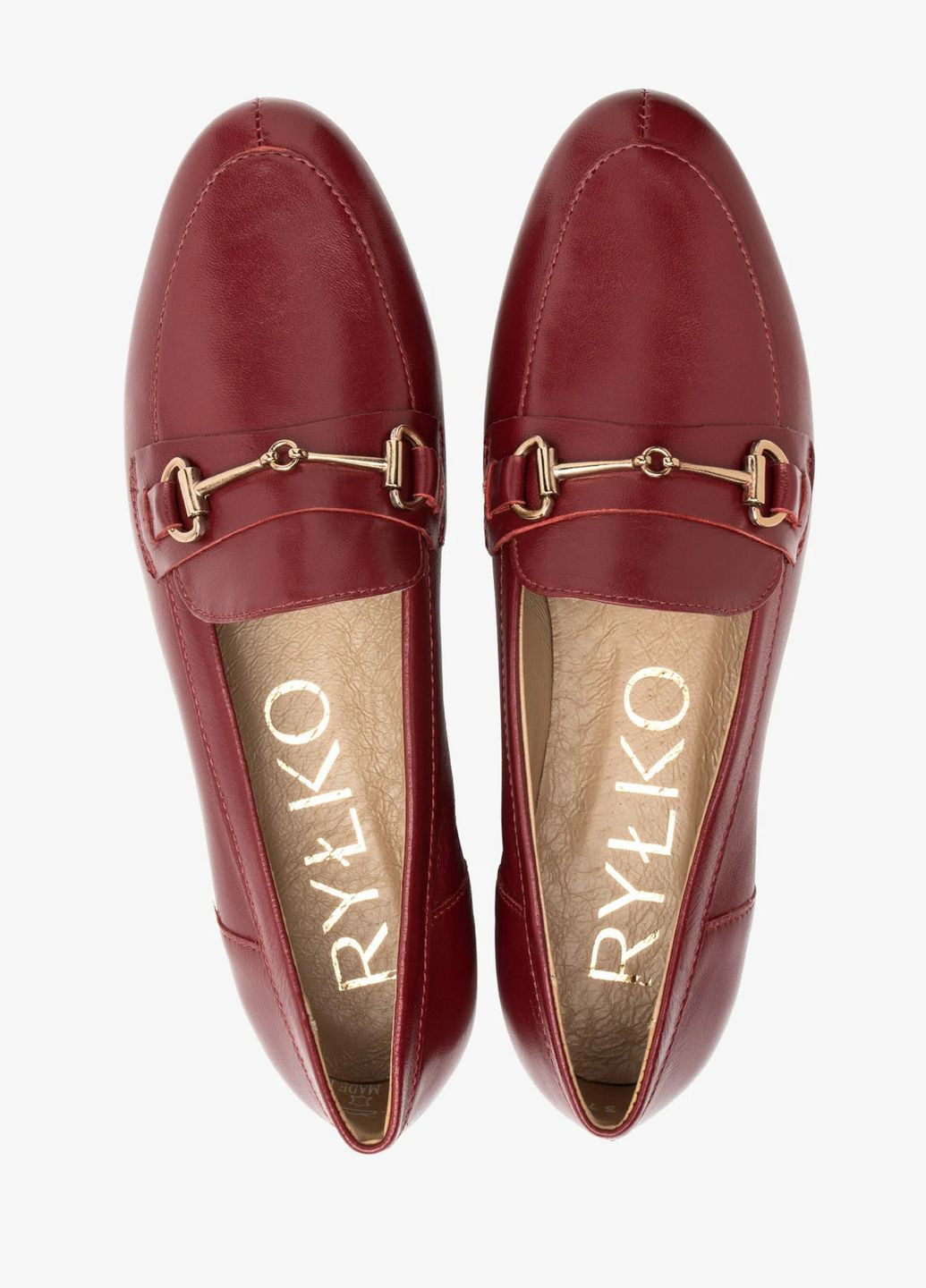 Rylko Туфли лоферы бордовый з натуральная кожа, — лето (317356257)