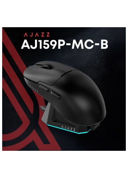 Мышка AJ159P MC Wireless/Bluetooth/USB Charging Dock Black (AJ159P-MC-B) Ajazz AJ159P MC Wireless/Bluetooth/USB Charging Dock Bla (370956992)