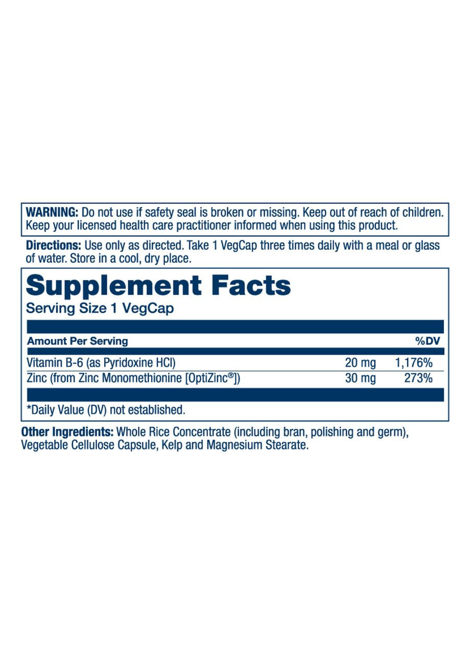 Opti Zinc 30mg - 60 vcaps Solaray (369396638)