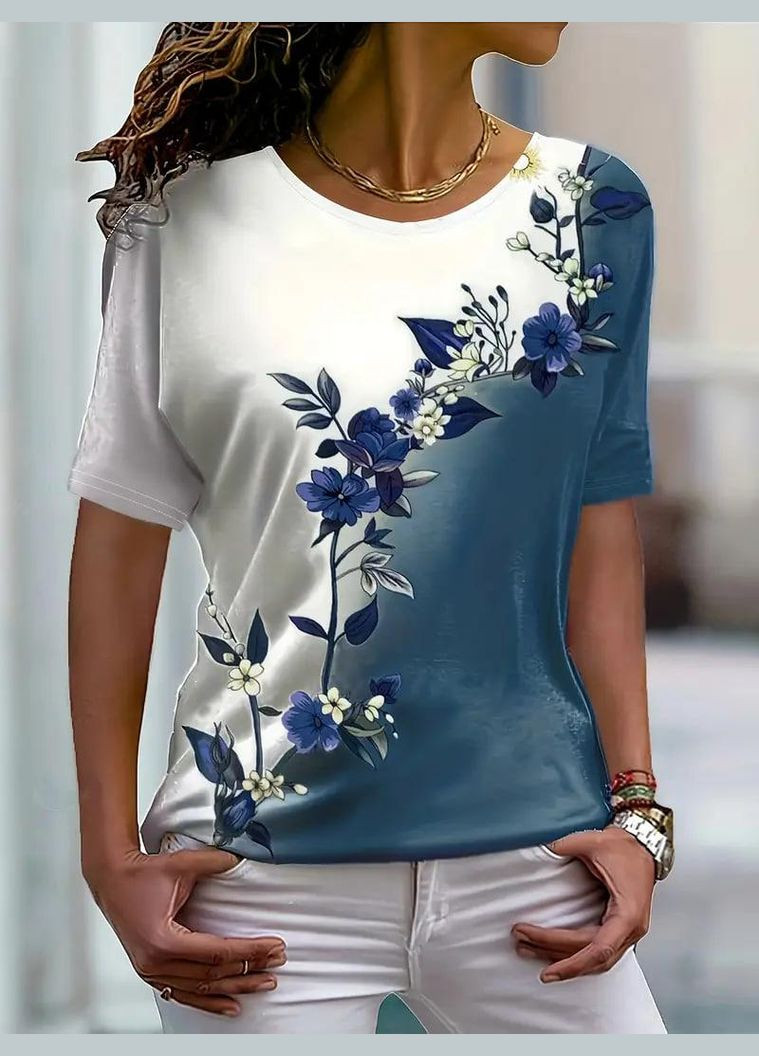 Женская футболка расцвет Яскраво - (331561669)