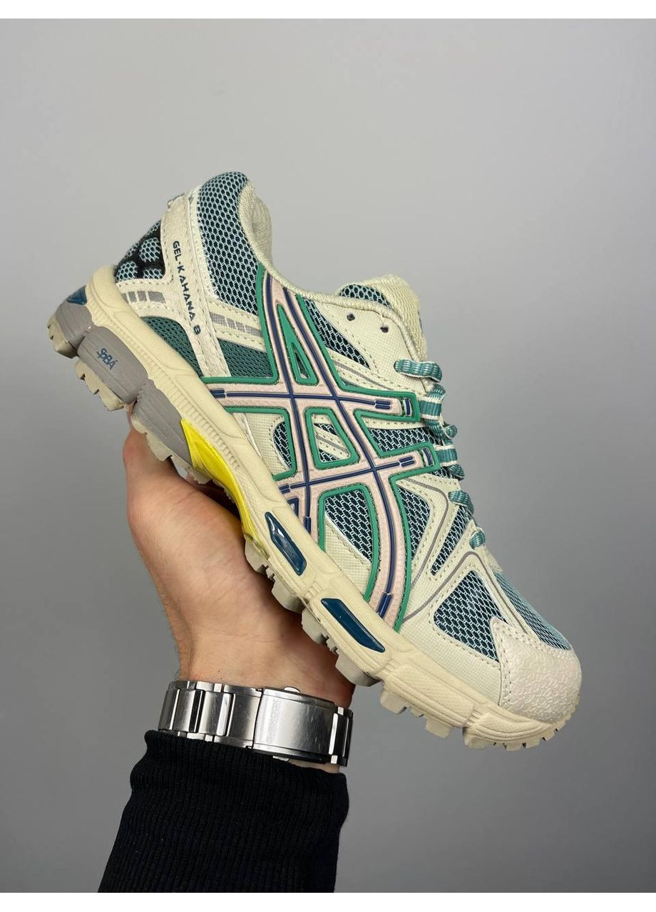 Серые демисезонные кроссовки мужские asics gel kahana 8 beige green асикс гель кахано 8 No Brand