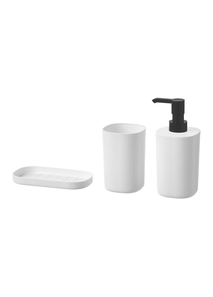 Набір для ванної ІКЕА 3 шт пластиковий IKEA (272149959)