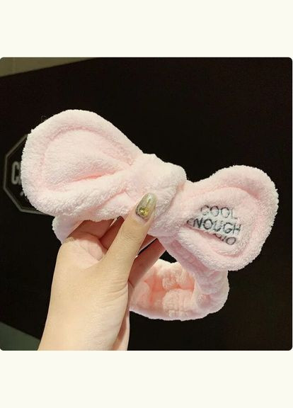 Повязка на голову OMG для мытья лица эластичная для волос с бантом No Brand (339869684)