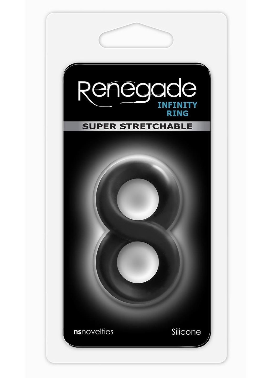 Эрекционное кольцо RENEGADE INFINITY RING BLACK Ns Novelties (297134861)