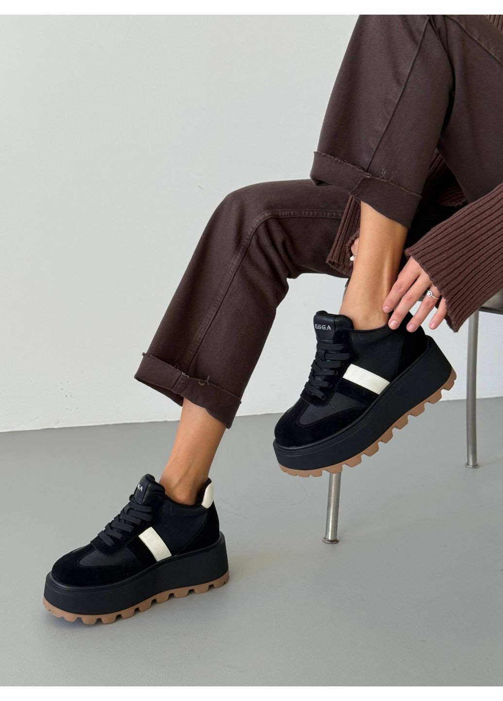 Чорні 🖤 демісезонні кеди “urban move” No Brand