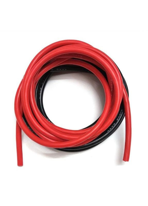 Провід силіконовий 8 AWG Чорний еластичний високотемпературний No Brand (325835090)