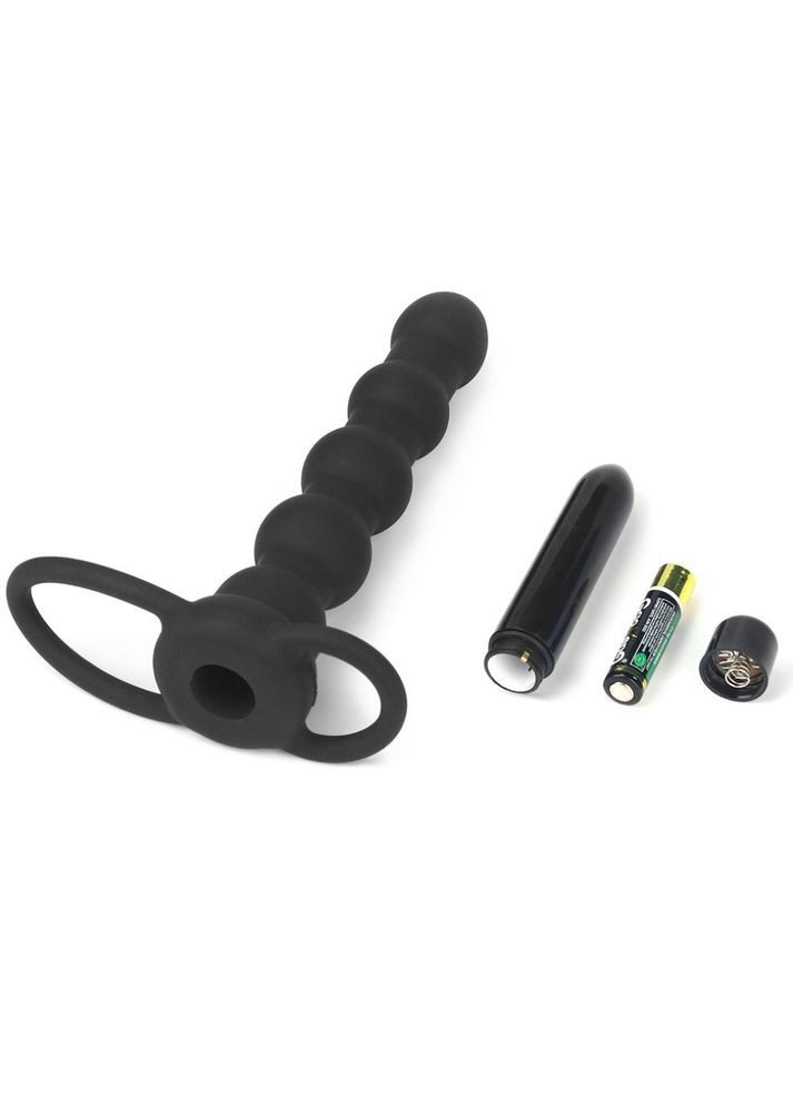 Страпон для анального сексу з вібрацією "Vibrating Rock Balled Double Prober" Lovetoy (302671046)