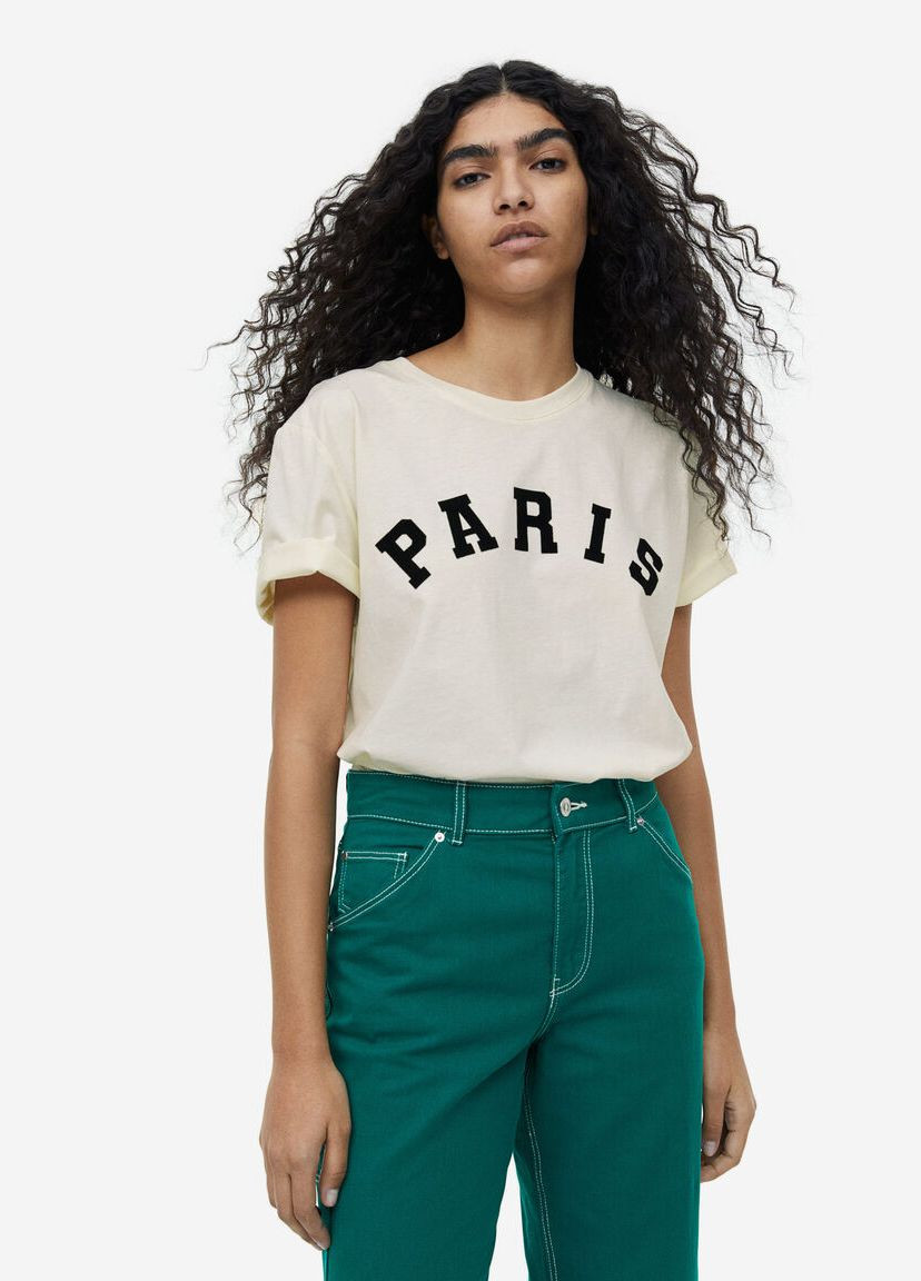 Футболка из хлопка H&M - (338948644)