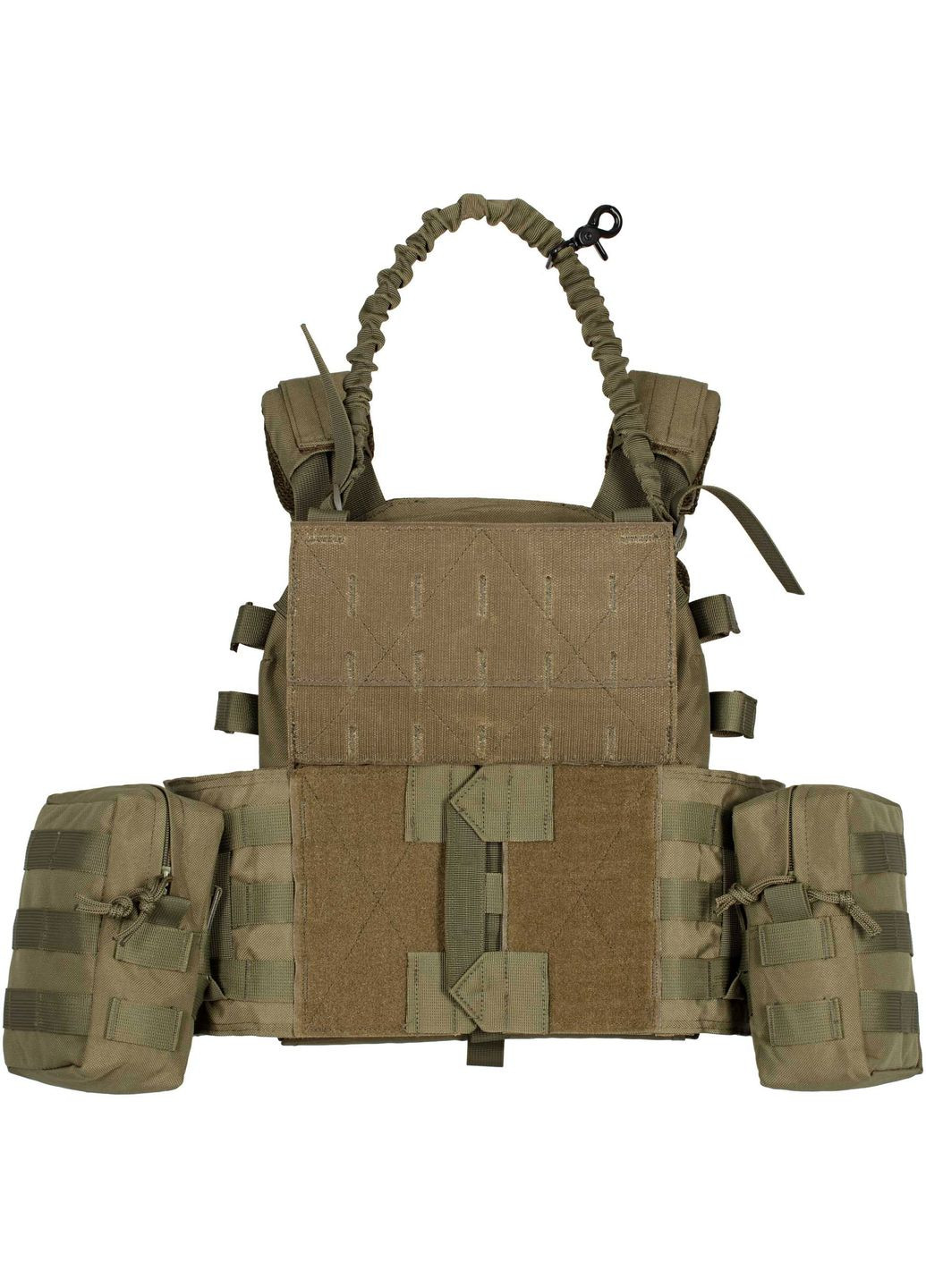 Плитоноска 2Е Тип 1 с карманами для боковой защиты и итогами Молле зеленая (MILPLACARR1-OG) 2E (362731931)