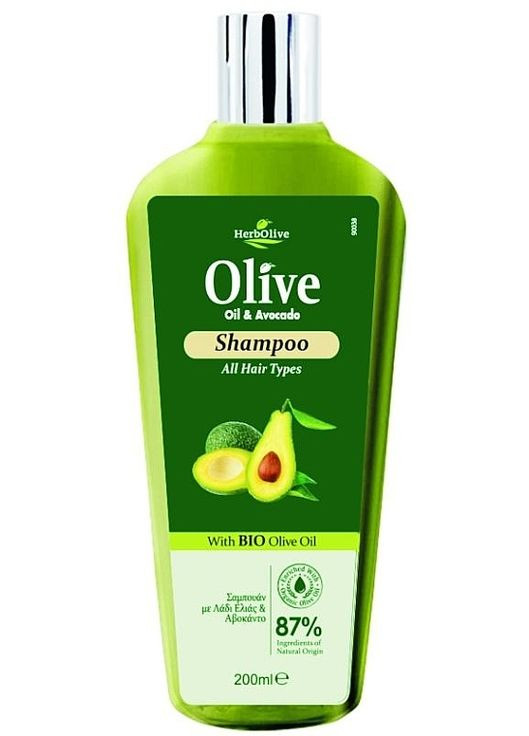 Шампунь для всіх типів волосся з маслом авокадо HerbOlive Oil & Avocado Shampoo 200ml (1207118-187716) Madis (368624530)