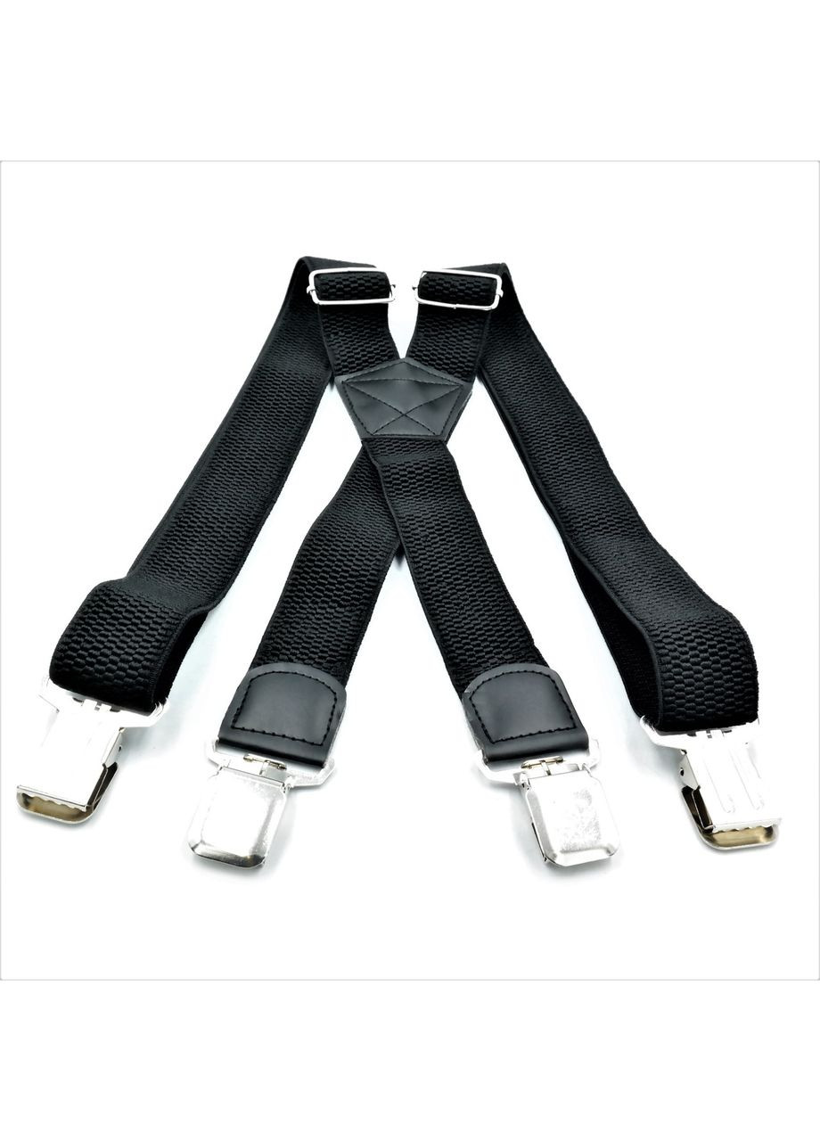 Підтяжки Чорні класичні чоловічі Х-подібні регульовані для штанів джинсів шортів ProDobro (364668135)