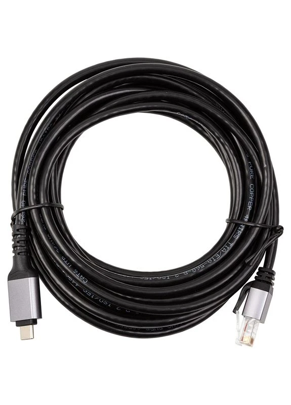 Кабель USB Type-C – RJ45, 5 м PowerPlant (360397666)