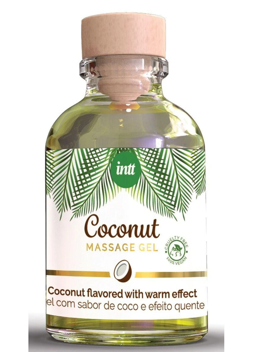 Съедобный массажный гель для интимных зон Coconut Vegan (30 мл) Intt (315013018)