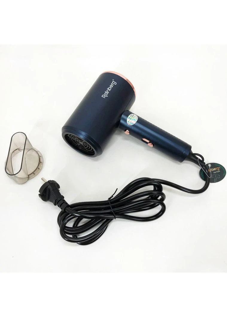Фен RB-2212 8800Вт з регуляцією температури та швидкості для сушіння та укладання волосся Blue Rainberg (396881571)
