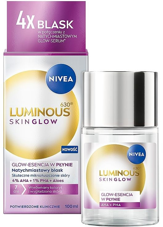 Жидкий эксфолиант Luminous630 ® SKIN GLOW 100ml (1466312-38585916) Nivea (368654066)