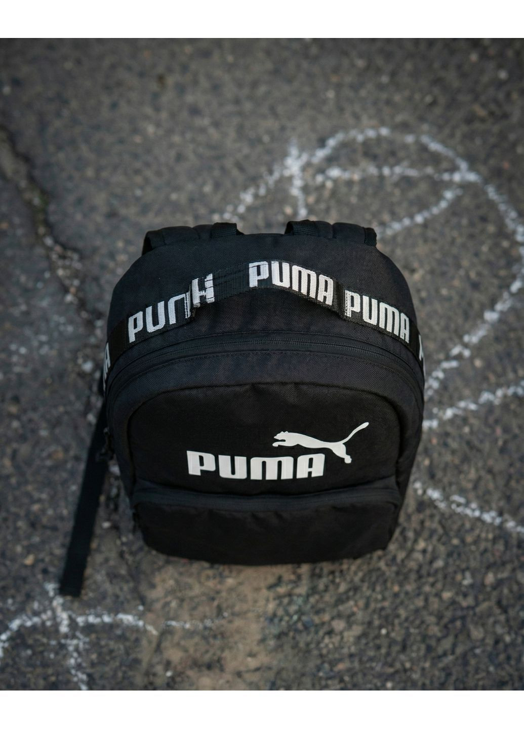 Городской рюкзак с логотипом, 2 отделения черный No Brand (373178714)