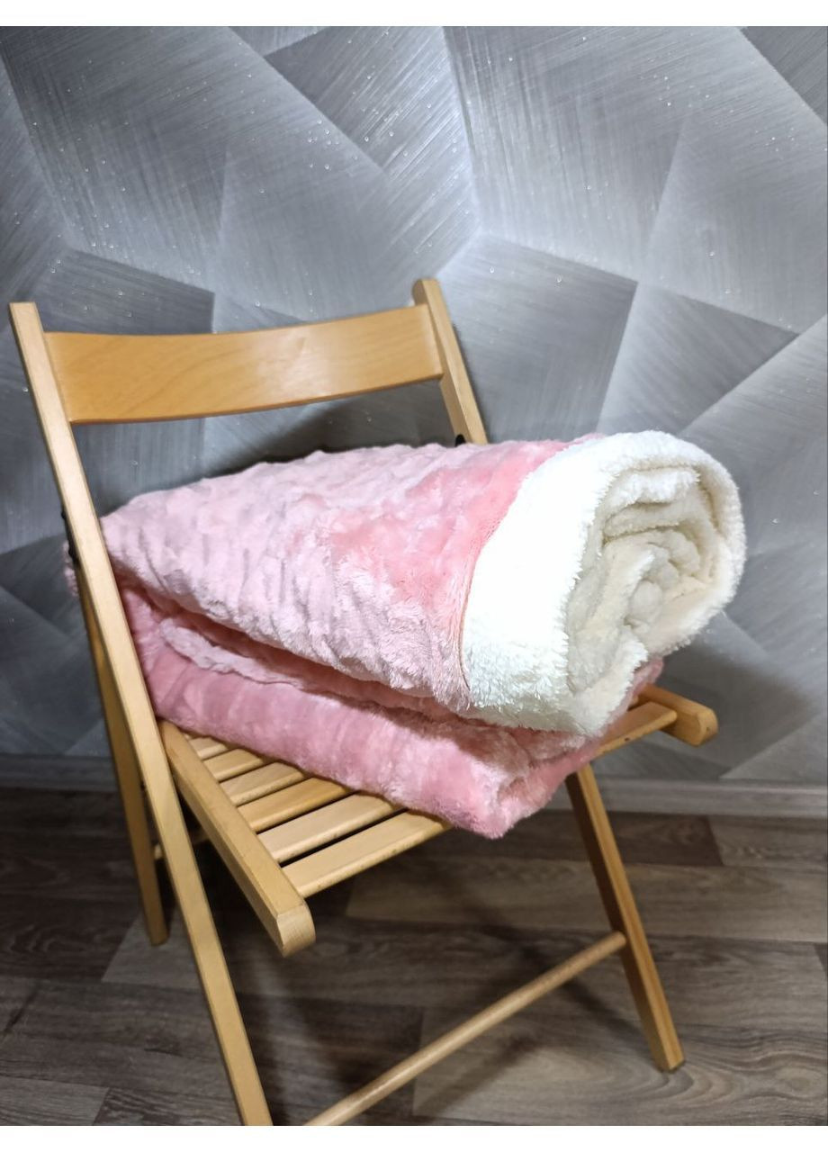 Плюшевые пледы с эко-овчиной, невероятно нежные и теплые, размер 200*220 см. No Brand (365331389)