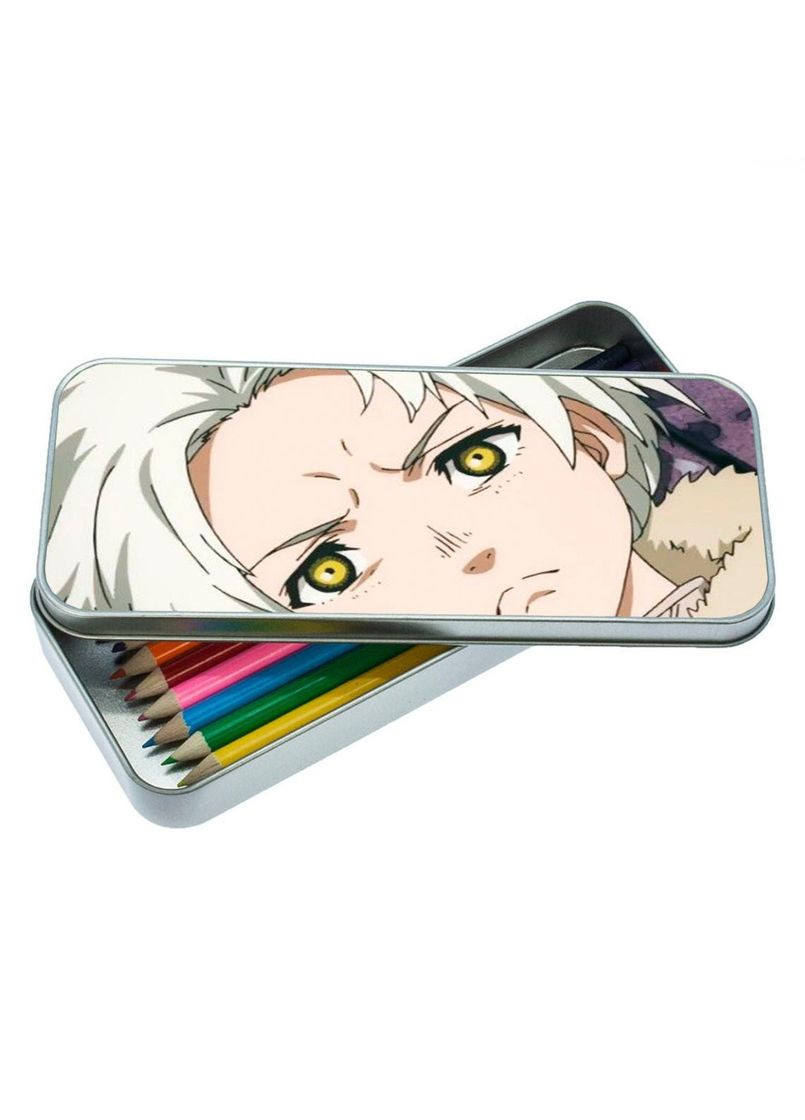 Пенал шкільний для хлопчика та дівчинки металевий Тобі, безсмпертний #003 7*18 см Silver No Brand (309153360)